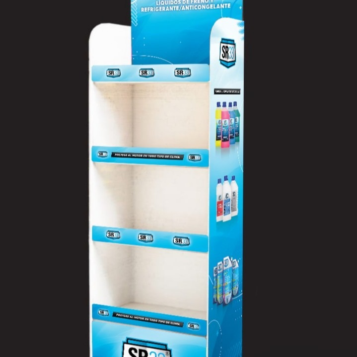 Exhibidor para Líquidos de Frenos y Refrigerantes