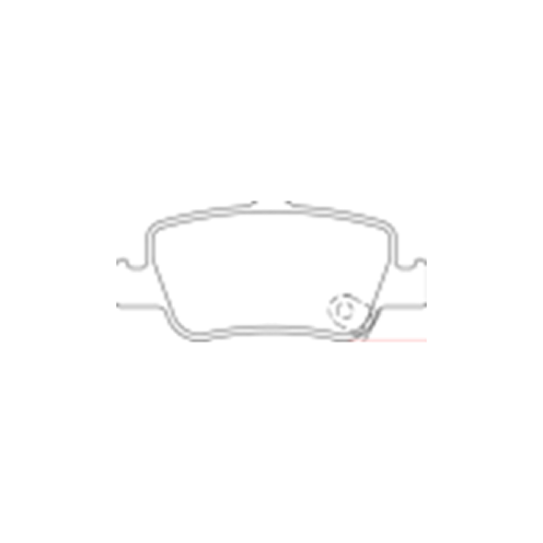 PASTILLA DE FRENO - Toyota Corolla 1.8 16V 08 - 2.0 16V (automatico)- 11 (trasera)